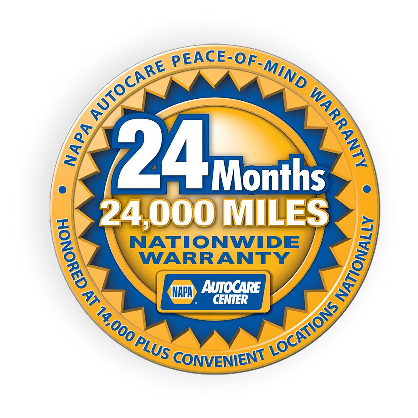NAPA warranty badge
